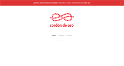 Desktop Screenshot of cordondeoro.com.ar