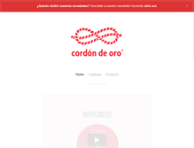 Tablet Screenshot of cordondeoro.com.ar